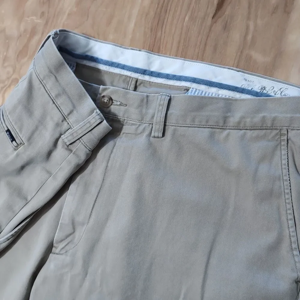 Polo Ralph Lauren Pants Men's 38/34 Khaki Classic Fit Flat Front Chinos Recent